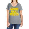 grown adult person Ladies Curvy T-Shirt