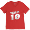 team 10 silver V-Neck Tee