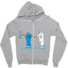 bad sock puppet Zipper Hoodie