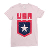 land of the free Ladies Fitted T-Shirt