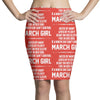 March Girl Hated By Many Pencil Skirts