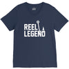 reel legend funny lure father's day country fishing bass humor V-Neck Tee