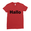 hallo Ladies Fitted T-Shirt