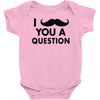 i mustache you a question Baby Onesie