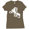 roller skate funny Ladies Fitted T-Shirt