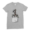 pocket koala bears Ladies Fitted T-Shirt