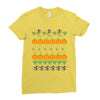 halloween ugly sweater tn featured Ladies Fitted T-Shirt