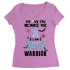 no one can scare me i am atomach cancer warrior Women's Triblend Scoop T-shirt