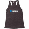 geek' (power on button) Racerback Tank