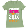 Class of 2017 Proud Sister Graduation Ladies Fitted T-Shirt
