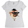 pug life Women's Triblend Scoop T-shirt