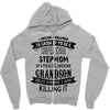 Super Cool Stepmom Of A Freaking Awesome Grandson Zipper Hoodie
