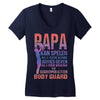 papa   body guard Women's V-Neck T-Shirt