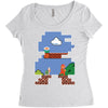 Mario Games Women's Triblend Scoop T-shirt