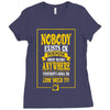 nobody exists on purpose Ladies Fitted T-Shirt