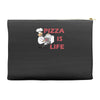 pizza is love pizza is life Accessory Pouches