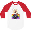 Ceremony of Love with Rainbow Colors 3/4 Sleeve Shirt