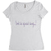 don't be afraid Women's Triblend Scoop T-shirt