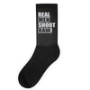 real men shoot raw Socks