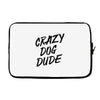 crazy dog dude Laptop sleeve