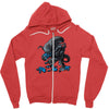 alien eats alien Zipper Hoodie