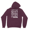 i tried to be good but then campfire was lit and there war wine Hoodie
