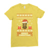 groot christmas Ladies Fitted T-Shirt