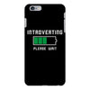 low battery introvert pun humor iPhone 6/6s Plus Case