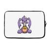 zombie bunny loves brains Laptop sleeve