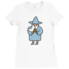 wizard pizza Ladies Fitted T-Shirt