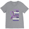 supporting the fighter, admiring the survivors, honoring the taken V-Neck Tee