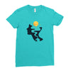 Night Think Ladies Fitted T-Shirt