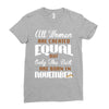 all women are created equal but only the best are born in november Ladies Fitted T-Shirt