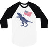 Patriotic T-Rex 3/4 Sleeve Shirt