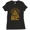 real eyes realize real lies Ladies Fitted T-Shirt