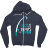 bends over Zipper Hoodie