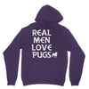 real men love pugs Unisex Hoodie