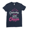 Celebrating With The 70th Birthday Queen Ladies Fitted T-Shirt