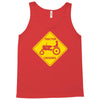 tractor crossing farmer's road warning sign Tank Top