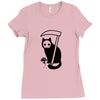 grim kitty Ladies Fitted T-Shirt