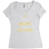 the best kind of mom raises a teacher. gift for mom. Women's Triblend Scoop T-shirt