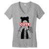 cute Women's V-Neck T-Shirt