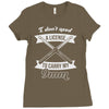 i don't need a license to carry my 9mm Ladies Fitted T-Shirt