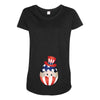 4th of July Peeking Baby Inside Egg Maternity Scoop Neck T-shirt