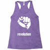 power to the people fist revolution Racerback Tank