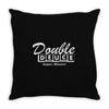 double deuce Throw Pillow