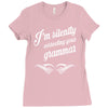 i'm silently correcting your grammar Ladies Fitted T-Shirt