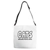 cat lovers Adjustable Strap Totes