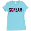 scream 3d Ladies Fitted T-Shirt