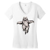 balance bear Women's V-Neck T-Shirt